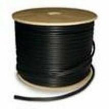 RG59 18/2 Direct Burial Coaxial Cable CCTV(95% BC Braid) - 1000FT Black - £325.74 GBP