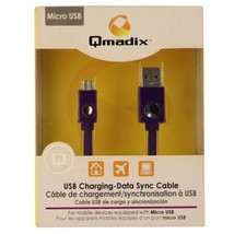 Qmadix Micro Carga USB Datos Conector Sync Cable QM-USBMICROV2-SYNC-1.2m - £6.17 GBP