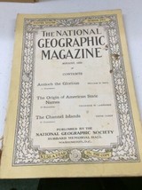 Antique National Geographic American Vintage August 1920 - £15.97 GBP