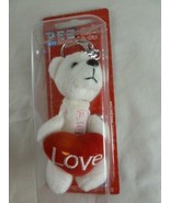 Pez Cuddle Cubs Plush Polar Bear Keychain Valentines Candy Dispenser wit... - $5.93