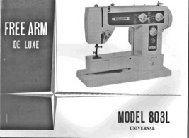 Universal Keystone 803 803L Dress Maker Sewing Machine Owner Manual  Enl... - £10.38 GBP