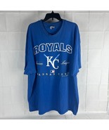 Vintage 1998 Kansas City Royals T-Shirt Size XXXL Hanes Heavyweight Blue... - £15.71 GBP