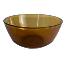 Anchor Hocking Glass Mixing Bowl Amber Heavy Glass #457 Oven Proof USA  - $18.54