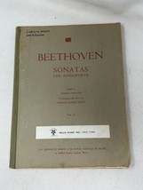 Beethoven Sonatas For Pianoforte Vol II Piano Sheet Music Song Book 245 ... - $24.70