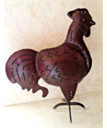 Rustic Rooster Tea Light Candle Holder Patio Metal Yard Art 16 1/2&quot; - $17.94 CAD