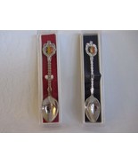 Lot of 2 Collector Spoons Souvenir Belgium Belgie Belgique Lion Crest - £9.64 GBP