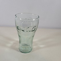 Coca Cola Glass Green Mini Size 4.5&quot; Tall Vintage Childs Glass - £7.11 GBP