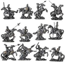 Pacific Giftware 12 Miniature Medieval Knight Figurines Collectible Resi... - $40.58