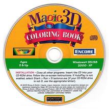 Crayola Magic 3D Coloring Book Cool Critters Microsoft Windows PC CD - $11.50+