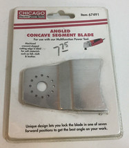 CHICAGO Electric Multifunction Power Tools Angled Concave Segment Blade #67491 - £5.49 GBP