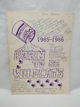 Washington Jr High School 1985-1986 Wildcats Yearbook - $14.84