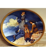 Norman Rockwell Waiting On The Shore Vintage Knowles Collector Plate W/ COA - £9.36 GBP