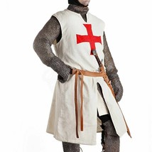 Medieval Tunic Red Templar Tabard Costume Reenactment LARP new item - £246.20 GBP