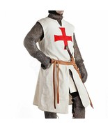 Medieval Tunic Red Templar Tabard Costume Reenactment LARP new item - £251.45 GBP