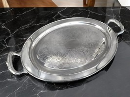 Oneida Silversmiths Serving Tray Large Raul Revere Reproduction W.M. A. Rogers - £28.42 GBP