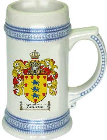 Primary image for Ankersen Coat of Arms Stein / Family Crest Tankard Mug