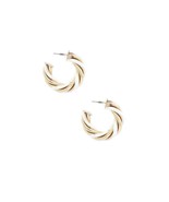 New Twisted Open Circle Earrings - $12.75