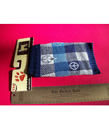Pet Gift Dog Clothes XXS Blue Plaid Peace Sweater Outfit Cold Weather Ap... - €4,65 EUR