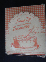 Bar-Kay Aluminum Cake Decorator Set w/Tips and Nice Box Vintage Snap-Tip  - £5.75 GBP