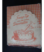 Bar-Kay Aluminum Cake Decorator Set w/Tips and Nice Box Vintage Snap-Tip  - $7.20