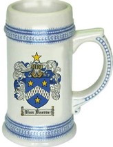 Vanbaerse Coat of Arms Stein / Family Crest Tankard Mug - $21.99