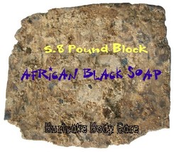 5.80 lb. African Black Soap Bulk - $39.99