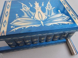 8 inch Secret Large Wooden Trick Puzzle Box Handmade Jewelry Case Hidden Lock - £87.44 GBP