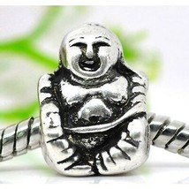 Wholesale Lot 20 Tibetan Silver Figural Buddha European Bracelet Spacer Beads - £9.97 GBP