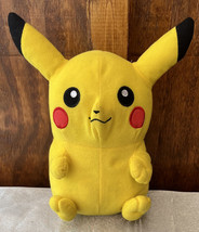 2013 Nintendo Pikachu Plush Pokemon 10&quot; Toy Factory Stuffed Animal Yellow CLEAN - £2.51 GBP