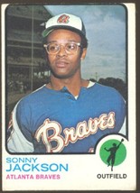 Atlanta Braves Sonny Jackson 1973 Topps Baseball Card # 403 vg/ex oc - £0.39 GBP