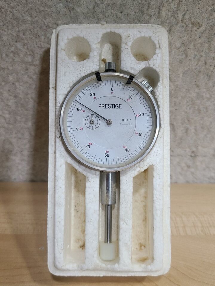 Prestige High Precision Dial Indicator .001"- 1" Dial Indicator Gauge 19270 VTG - £33.92 GBP