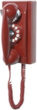 Red Crosley Cr55-Re Wall Phone With Push-Button Technology. - £40.66 GBP