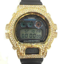 Casio G-shock Custom 3 Ct Stone Cz diamond 300 Pcs Mens Watch Dw6900/#a5 - £168.89 GBP