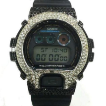 Casio G-shock Custom 3 Ct Stone Cz diamond 300 Pcs Mens Watch Dw6900/#a6 - £164.18 GBP