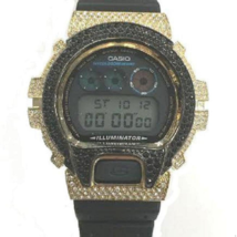 Casio G-shock Custom 3 Ct Stone Cz diamond 300 Pcs Mens Watch Dw6900/#a7 - £167.25 GBP