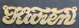Personalized 14K Gold Overlay Any Name Necklace Name Plate + free chain ... - $475.79 MXN