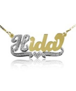 Personalized Name Necklace Name Plate + free chain /bv6 - £19.63 GBP