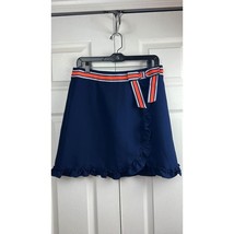 Ted Baker Xzenia Skirt Blue Bow Ruffle Size UK 3 (US 8-10) - £49.95 GBP