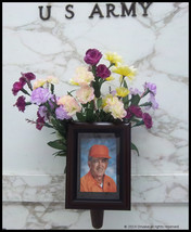 Cemetery decoration, mausoleum decoration, grave decoration, photo decor... - £26.75 GBP