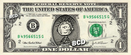 PIG PEN Charlie Brown on REAL Dollar Bill Cash Money Bank Note Currency Dinero - £7.09 GBP