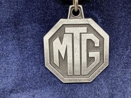 Vintage Promotion Keyring MTG Silver Metal Keychain M T G Ancien Porte-Clés - £6.95 GBP