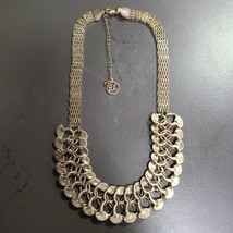 ERICA LYONS Gold Tone Mesh Chain Fashion Women&#39;s Necklace - £11.79 GBP
