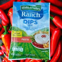 Hidden Valley Dips Mix, Fiesta Ranch 1.1 Oz Packets 11 in the Lot - €93,98 EUR