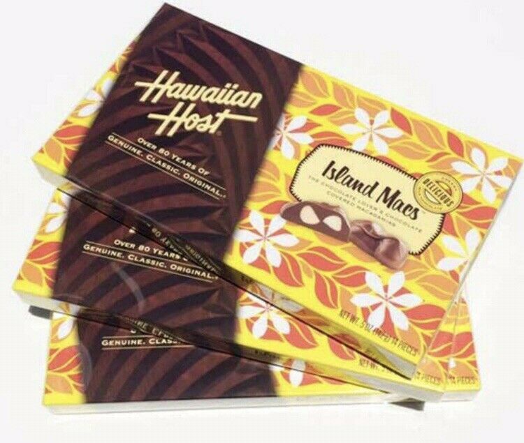 Primary image for Hawaiian Host Island Macs Chocoalte Macadamia Nuts 5 Oz. (Lot Of 3 Boxes)