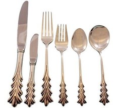 Crest of Arden by Tuttle Sterling Silver Flatware Set for 8 Dinner Size 56 pcs - £4,190.26 GBP