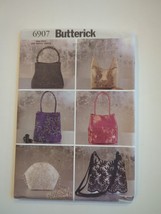 Butterick 6907 Evening Formal Beaded Lace Handbag Bag Purse Sewing Pattern - $8.54