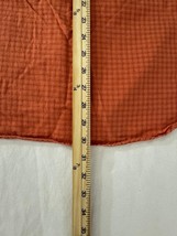 Consensus Sportswear Men's Orange Cotton Check Short Sleeve Shirt Size Large image 7