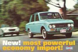1966/1967 Datsun RL 411 Sport Sedan brochure folder 1600 Nissan Bluebird 410 - $10.00