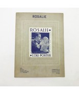 Sheet Music Rosalie Cole Porter Nelson Eddy Eleanor Powell 1937 Vintage - $239.24 MXN