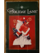Stocking Holder Hanger Whimsical Santa with Sack of Toys Holiday Lane Sp... - $276.49 MXN
